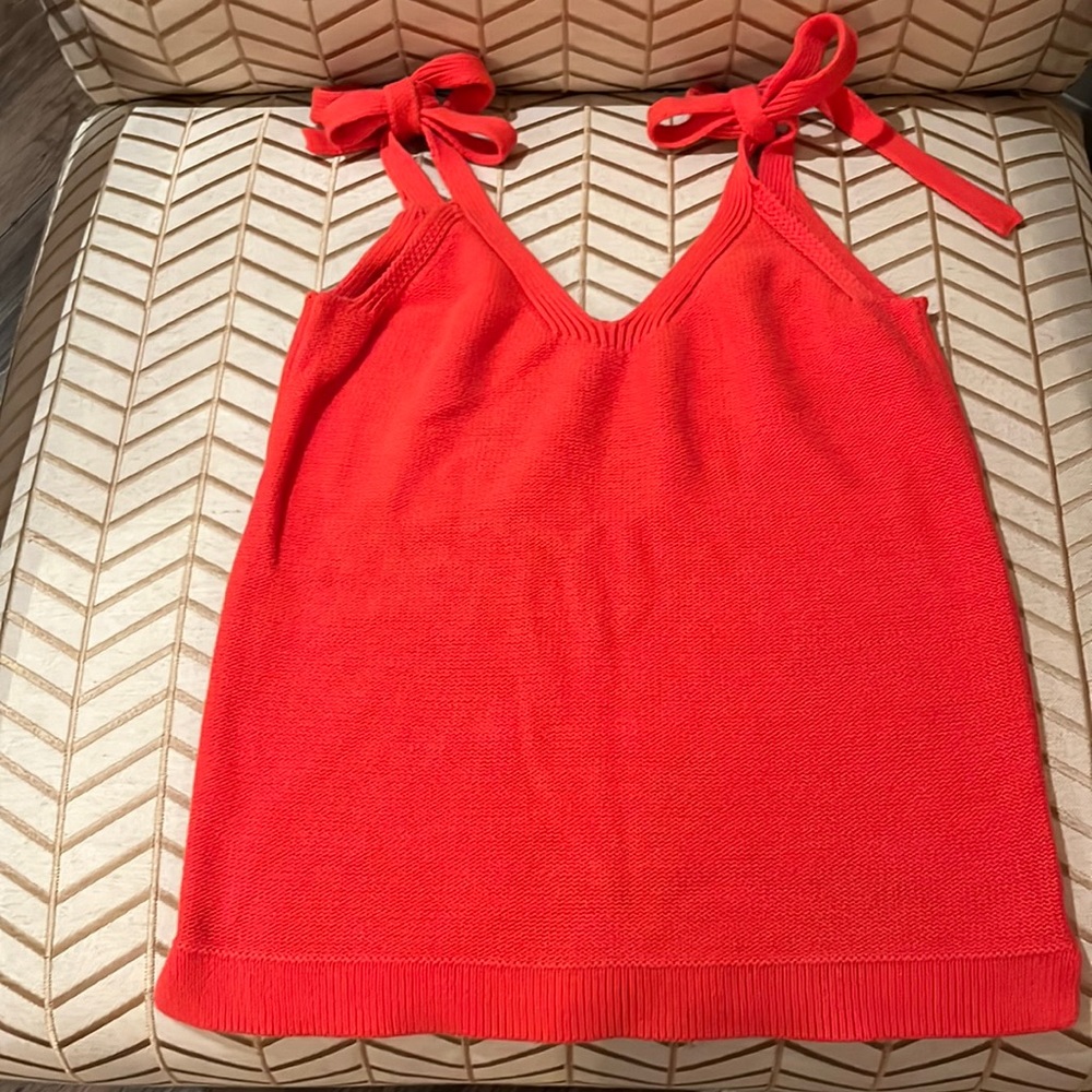 JCrew tie shoulder sweater